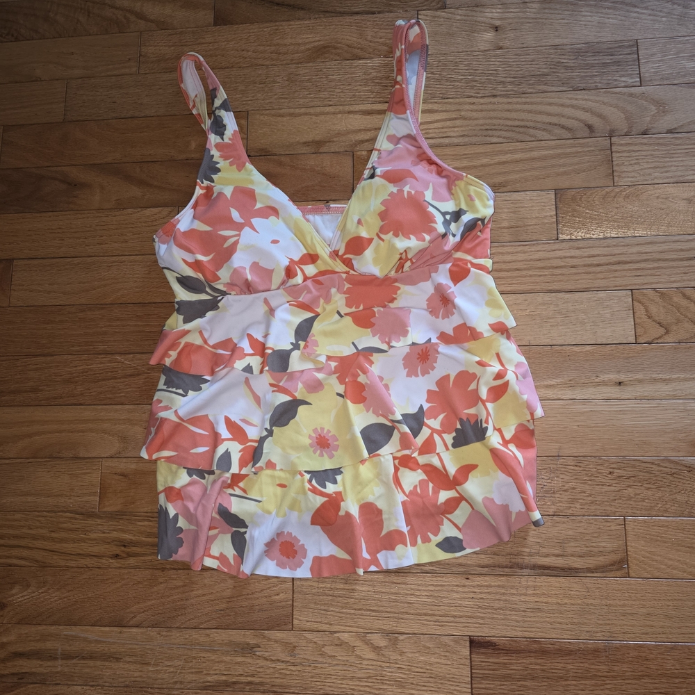 Floral Sleeveless Women's Top Swim Tankini